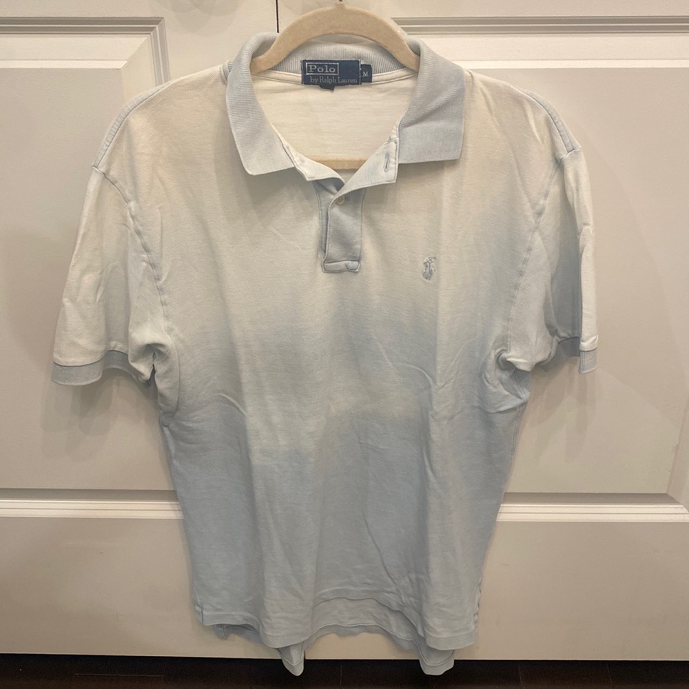 Polo by Ralph Lauren Blue Collared Shirt Size Medium
